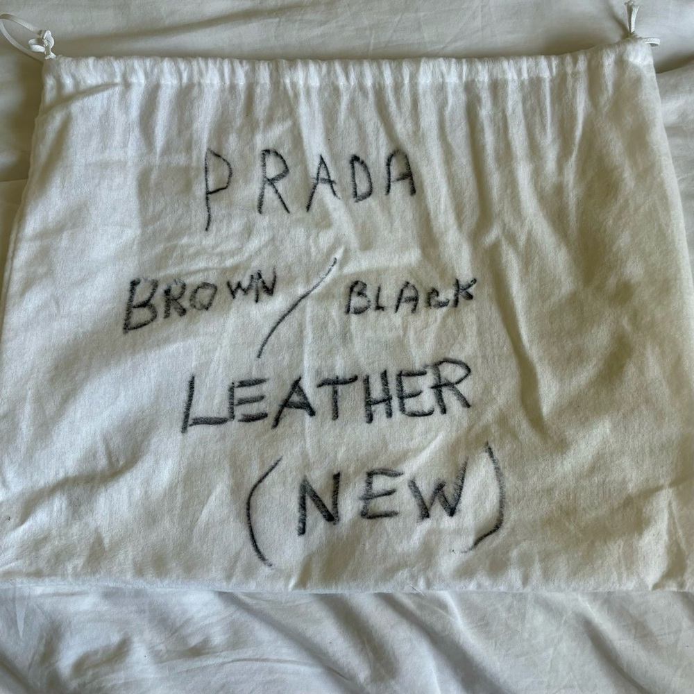 Prada Bowling Ribbon Bicolor Double-Handle Prada Tote Bag NWT - Picture 7 of 16